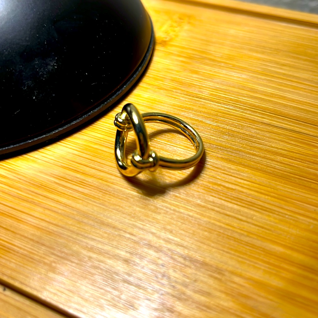 Ana Luisa Gold Tone Designer Ring 55$